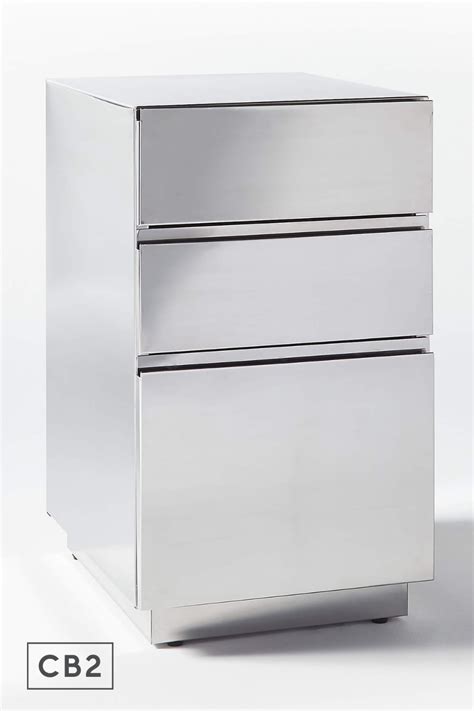 polished stainless steel filing cabinet|filing cabinet 40 cm deep.